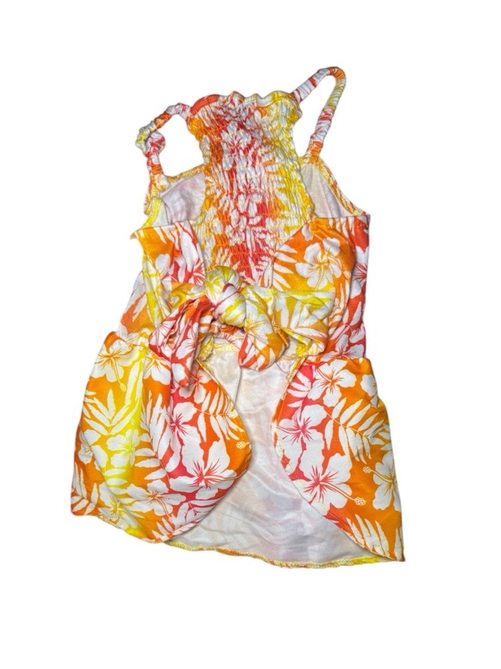 Fun In The Sun Hawaiian Floral Pet Sundress Size XL - Picture 4 of 5